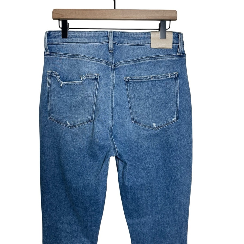 PAIGE Cheeky Ultra High Rise Skinny Jeans Destructed Swap Meet Women’s Size 31 - Picture 5 of 11